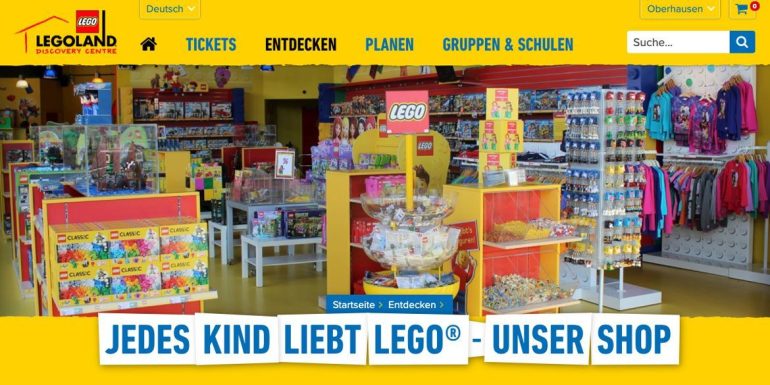 LEGOLAND Shop Oberhausen jetzt auch wieder geöffnet