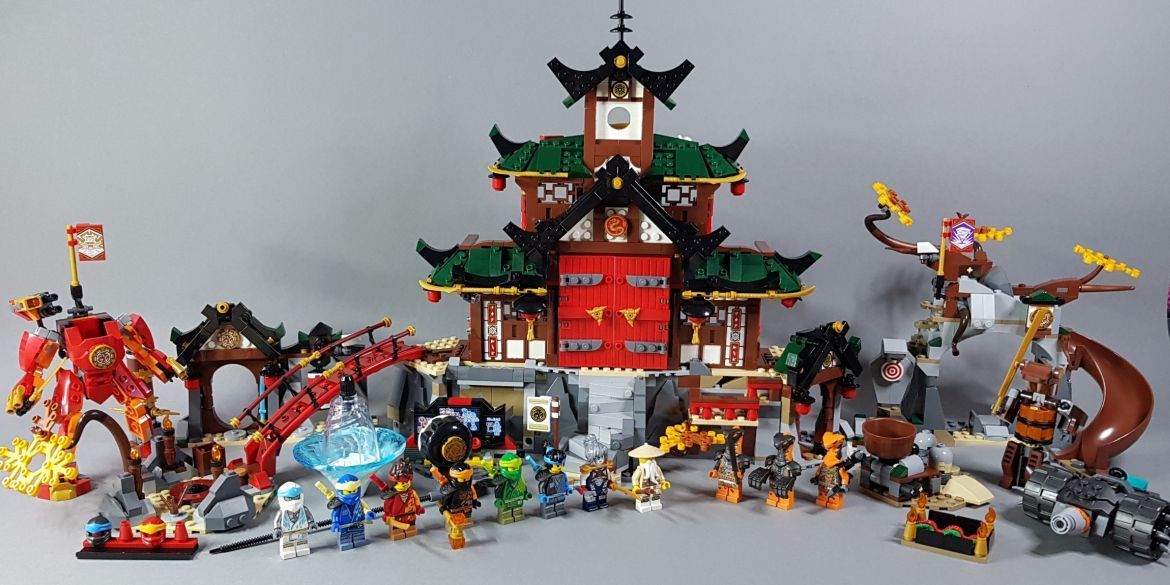 LEGO Ninjago 71767 Ninja-Dojotempel Review im 71764 Ninja-Trainingszentrum und